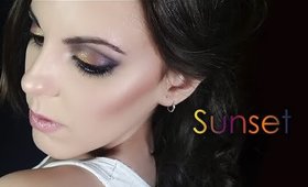 [Make up] Sunset - Maquillaje en morado y dorado