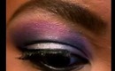 Makeup Tut: Silver & Purple smokey eyes