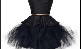 OMG  Black Swan Tutu Puffball Party Prom Dress!