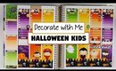 Plan/Decorate With Me | Halloween Kids (Erin Condren Vertical)