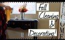 CLEAN & DECORATE WITH ME FOR FALL 2017! VLOG STYLE! Decorating my Entry Way for Fall!