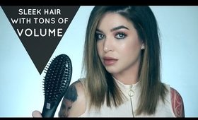 Sleek Voluminous Two Toned LOB | Straightening Brush