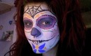 happy halloween sugar skull makeup!