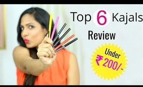 Under ₹200/- Top 6 Kajal Pencils You Must Try | Shruti Arjun Anand