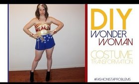 DIY Wonder Woman Halloween Costume Transformation