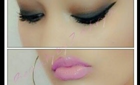 Smokey Eyes and Pink Lips