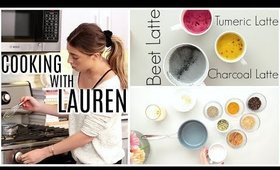 3 WELLNESS LATTES | COOKING WITH LAUREN!