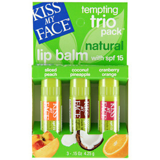 Kiss My Face Lip Balm Tempting Trio V. 1