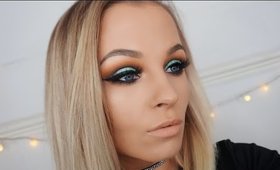 Dramatic Aqua Cut Crease / NEW YEAR NEW MAKEUP / TRYING NEW STYLES OF MAKEUP