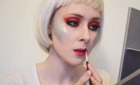klaaqu.com: Glitter Cheeks + How to do Red Lips so that they last forever tutorial