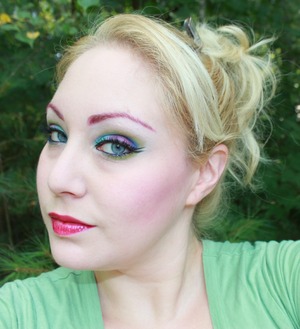 Double winged, bright lipped, sassy eyed, pink browed.
Ulta Lipstick in Raspberry Beret.
Maybelline Lipstain in Bitten Berry.
Fyrinnae Glow Blush Enrapture.
Holika Holika "All That BB" Cream in Shade A.