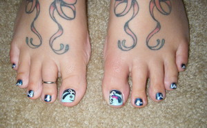 whales on my toes