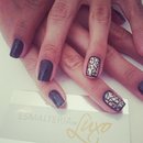 Black nail art- Glam