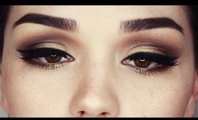 Date Night Gold and Browns makeup tutorial
