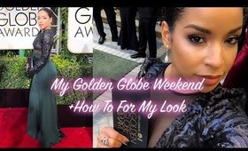 My Golden Globe Awards Eye Makeup tutorial + My Experience during Globes Weekend!