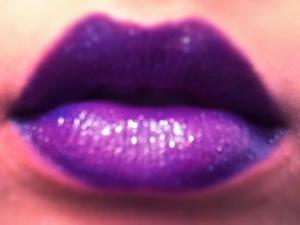 I'm addicted to purple lipstick