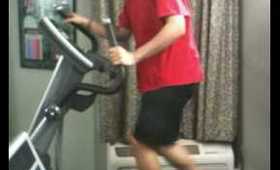 Sajen workin' it out