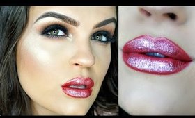 PROM MAKEUP TUTORIAL  | Smokey Eyes & Glitter Lips