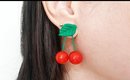 DIY Cherry Earrings