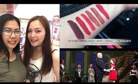 VLOG#4: BIGLAANG KAT VON D SWATCHES WITH WICKERMOSS + ANNIE MUSICAL BROADWAY | thelatebloomer11