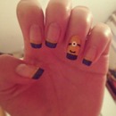 Minion inspired nails 