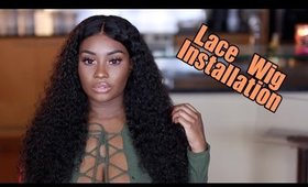 How I Apply My Curly Lace Front Wig! | ChinaLaceWig.com | Makeupd0ll