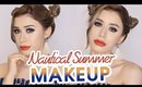 NAUTICAL SUMMER MAKEUP TUTORIAL | Easy Glam Makeup Look