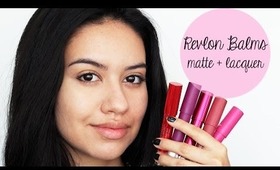 Revlon Matte and Lacquer Balm Swatches