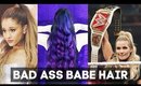 Half Up Half Down Hair Tutorial Inspired by the WWE Divas, Ariana Grande, & J Lo