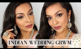 GRWM: Indian Wedding | Makeup, Hair, Outfit, Jewelry - TrinaDuhra