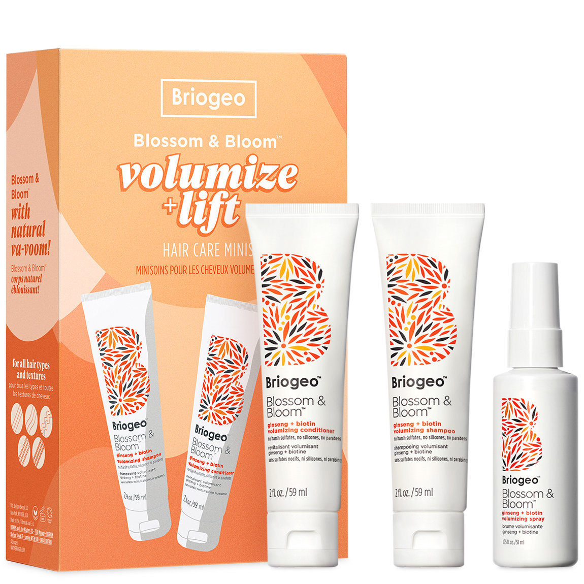 Briogeo Blossom & Bloom Volumize + Lift Hair Care Minis | Beautylish