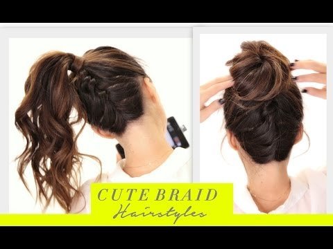 ★Cute BRAIDS BACK-TO-SCHOOL HAIRSTYLES Hair Tutorial | Braided Messy ...