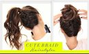 ★Cute BRAIDS BACK-TO-SCHOOL HAIRSTYLES Hair Tutorial | Braided Messy Bun Hairstyle