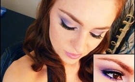 Prom Purple Smokey Eye with Drugstore Makeup