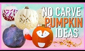 EASY AND CHEAP NO CARVE PUMPKIN IDEAS!