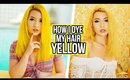 How I Dye My Hair Yellow! + Chit Chat Makeup!