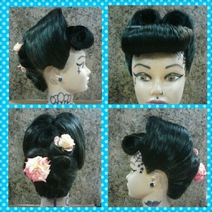 Vintage style updo