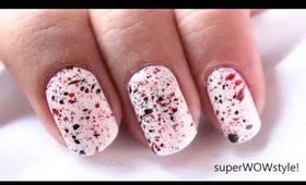 Spray Painting ✦ Splatter Nail Art & Easy Nail Designs (superWOWstyle)