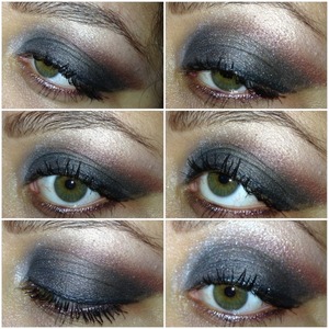 I created this blueish/ purple smokey eye with Lorac Blackberry Truffle Seduction eye palette, with Chanel's illusion d ombré mirifique as the eyeliner, Clinique's lash building primer and loreal mascara for lashes.  