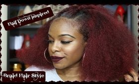 NATURAL HAIR TUTORIAL | My Recreation Of Babilon Kay Half Down Hair Style