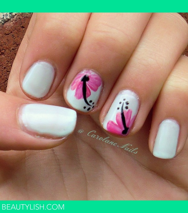 Flowers | Carolane C.'s (carolanenails) Photo | Beautylish