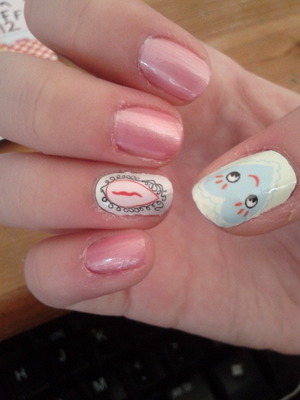 I have such terrible cuticles. Nail rock nail wraps for Topshop (Meadham Kirchhoff)
