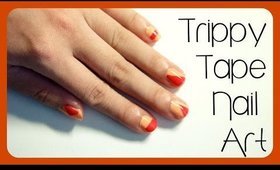 Sticky Tape Nail Art | ThePinkestGirl