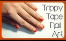 Sticky Tape Nail Art | ThePinkestGirl