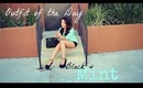 OOTD: Casual Mint & Black [FASHION] Outfit of The Day