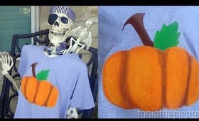 DIY Pumpkin Shirt (My Blending Techniques)