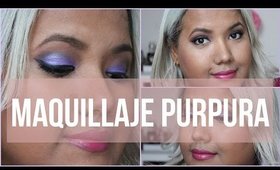 Maquillaje para la noche en color púrpura - Kathy Gámez