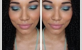 Turquoise & Royal Blue Makeup