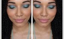Turquoise & Royal Blue Makeup