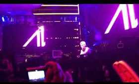 Avicii playing Naked and the Famous's "Young Blood".